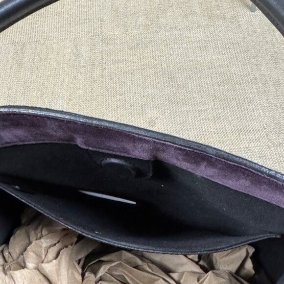 Rare..Burberry Fringe Bucket Suede Bag Purple - Picture 6 of 15